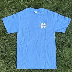 Trader Joe's Shirt Blue Purple Floral Hawaiian Size L